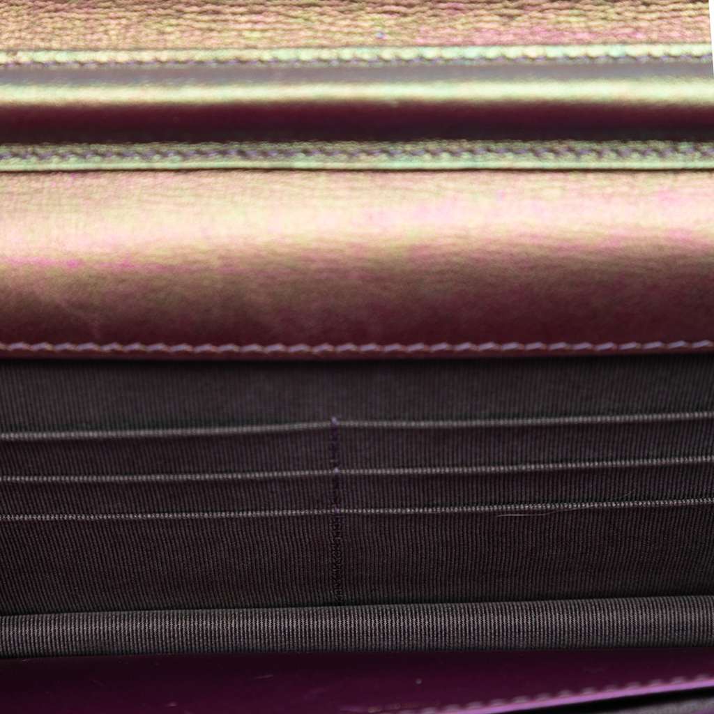 Chanel CC Quilted Iridescent Lambskin Wallet on Chain - 4