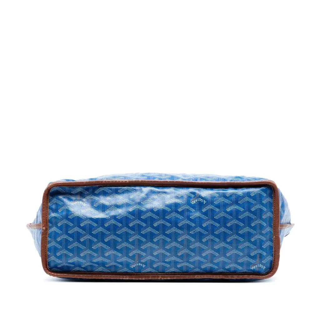 Goyard Goyardine Reversible Pertuis PM Blue Canvas Very good - Inside View