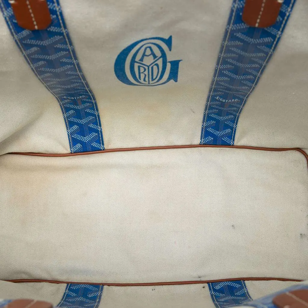 Goyard Goyardine Reversible Pertuis PM Blue Canvas Very good - Model View
