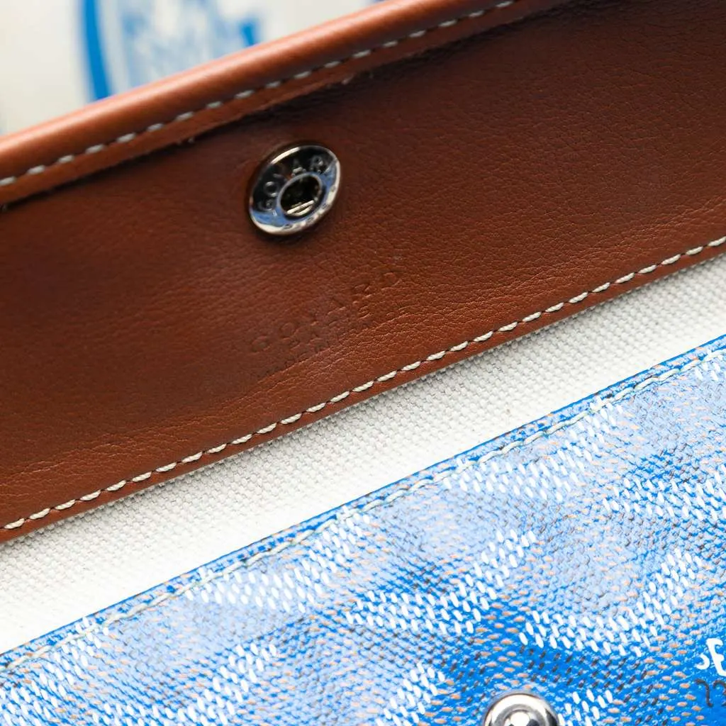 Goyard Goyardine Reversible Pertuis PM Blue Canvas Very good - Box View