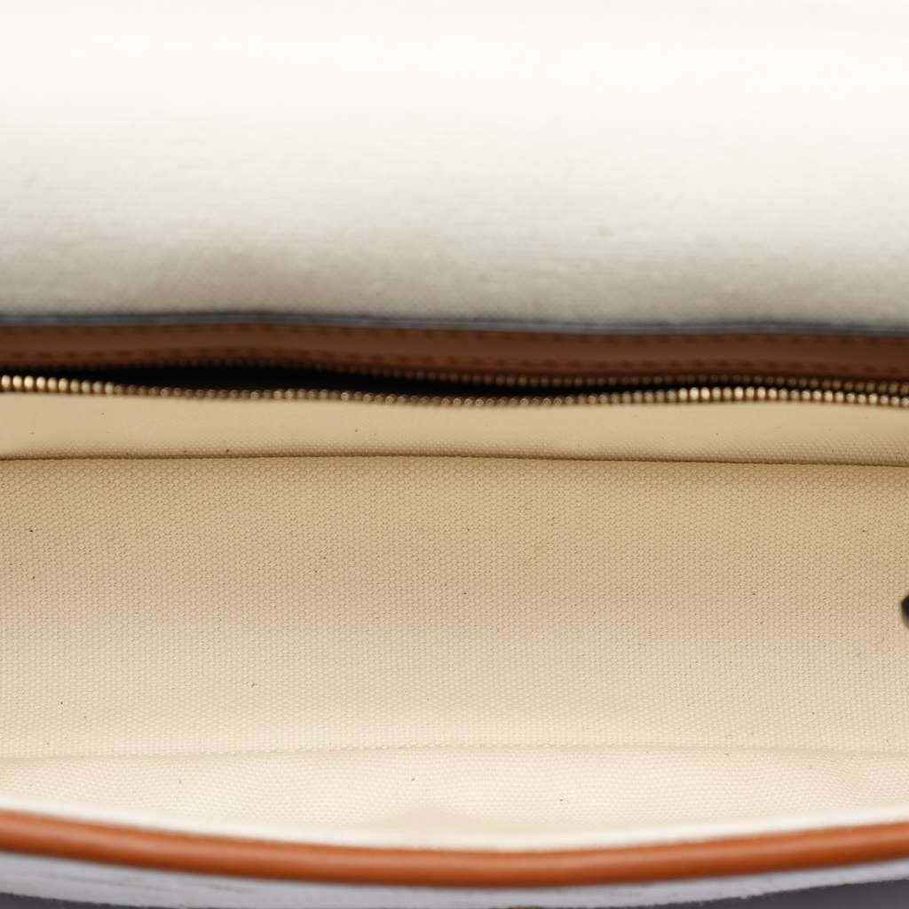 Fendi Zucca Embroidered Canvas Baguette Satchel - 4