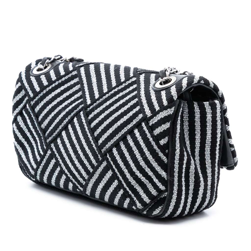 Chanel CC Canvas Stripe Flap - 2