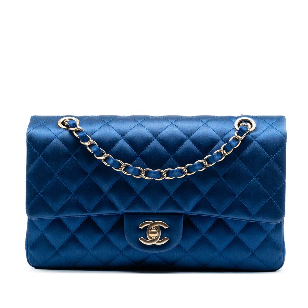 Chanel Medium Classic Satin Double Flap