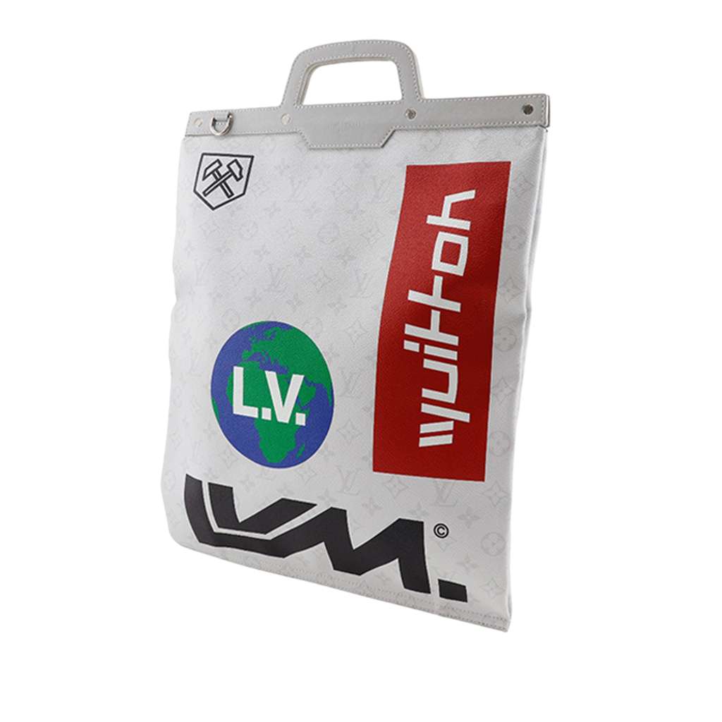 Louis Vuitton Monogram Chalk Flat Tote - 2