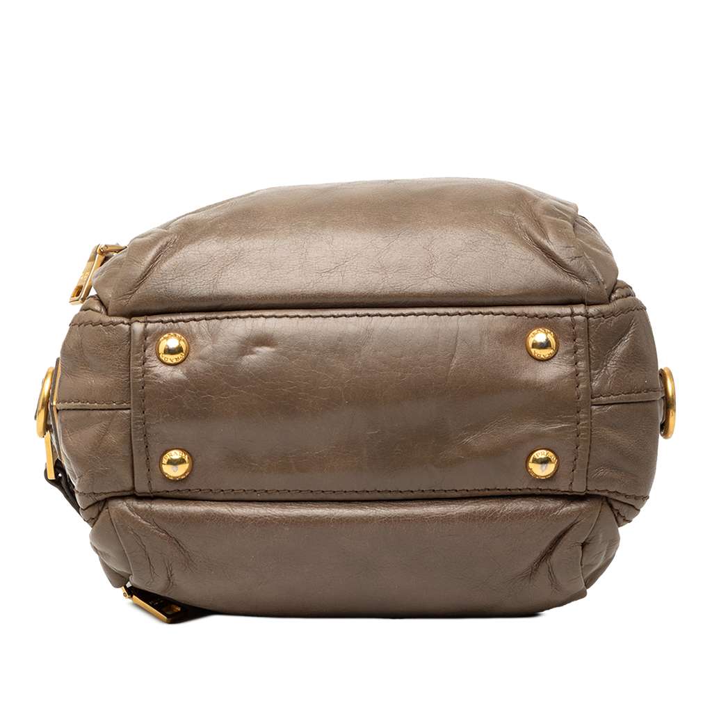 Prada Vitello Shine Bauletto Satchel - 3