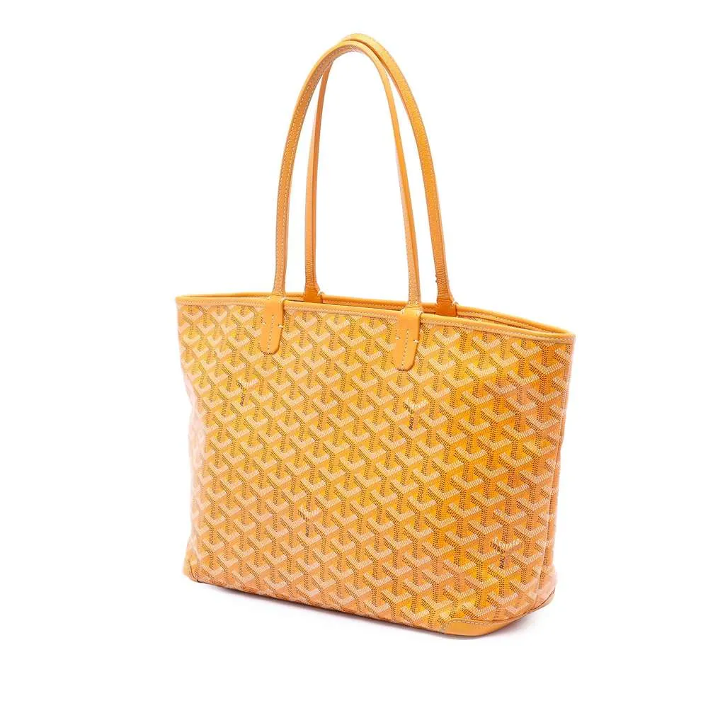 Goyard Goyardine Artois PM Yellow Canvas Good - Back View