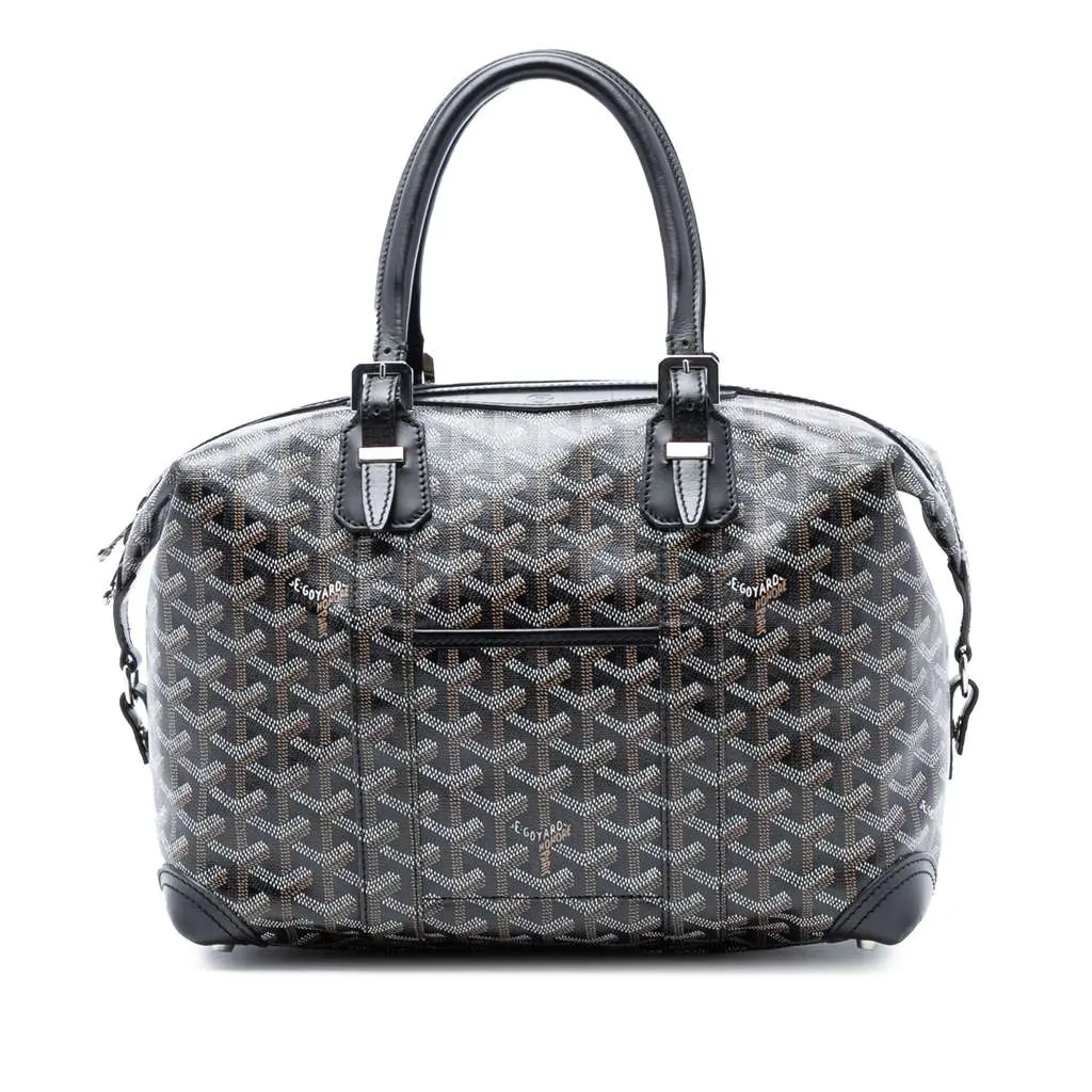 Goyard Goyardine Boeing 30 Black Canvas Very good - Front View