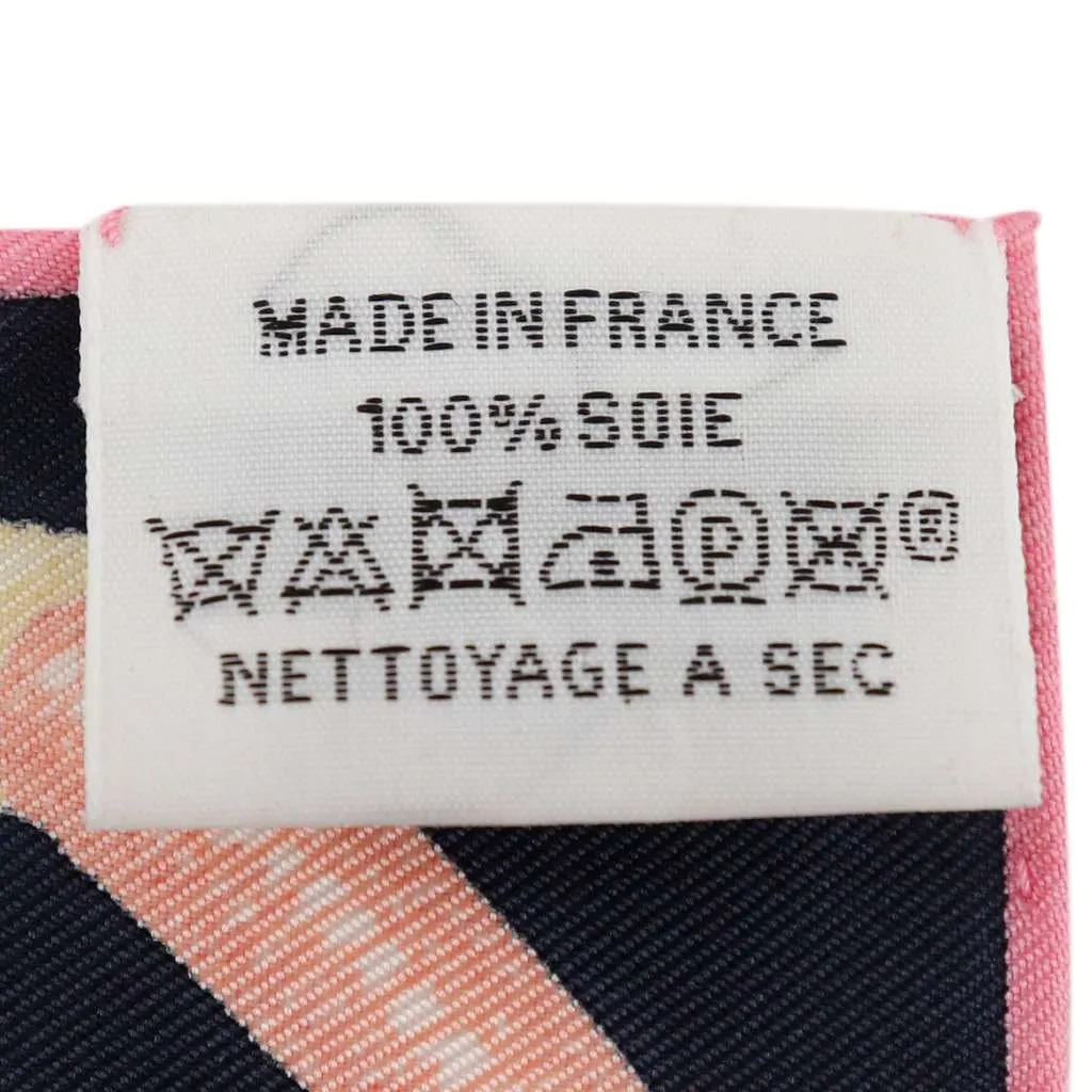 Hermès Gavroche Chevaloscope Neon Pointille Silk Scarf 45 Blue Silk Very good - Back View