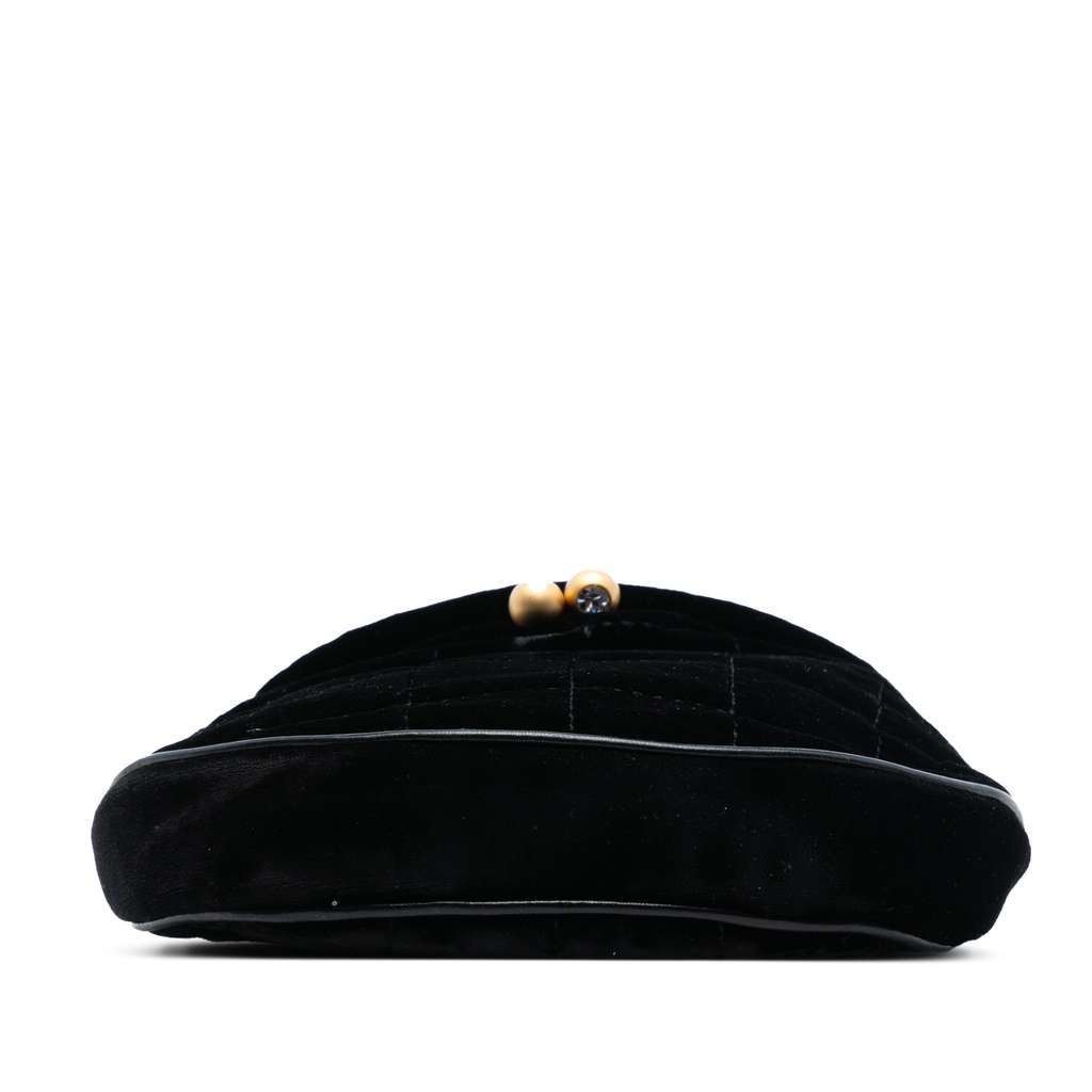 Chanel Mini Chocolate Bar Velvet Flap Crossbody - 3