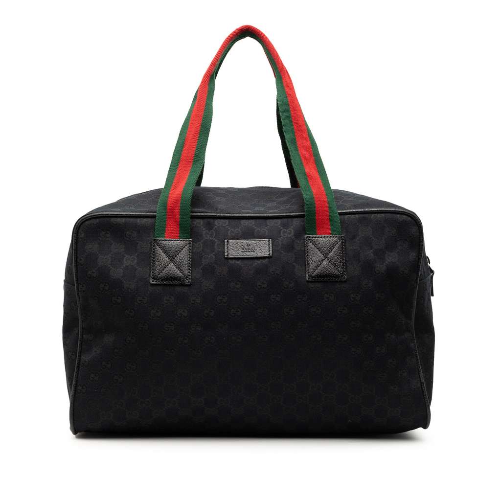 Gucci GG Canvas Web Travel Bag