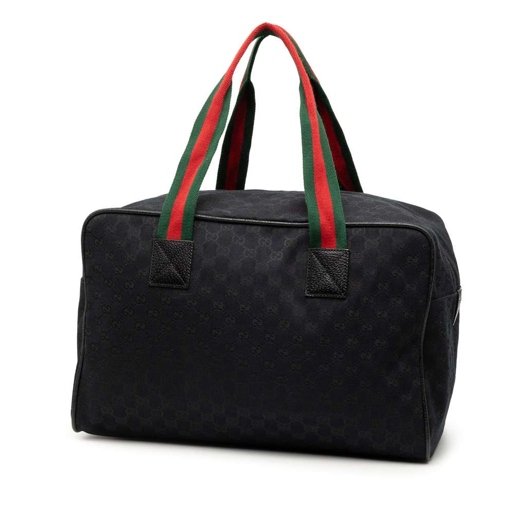 Gucci GG Canvas Web Travel Bag - 2