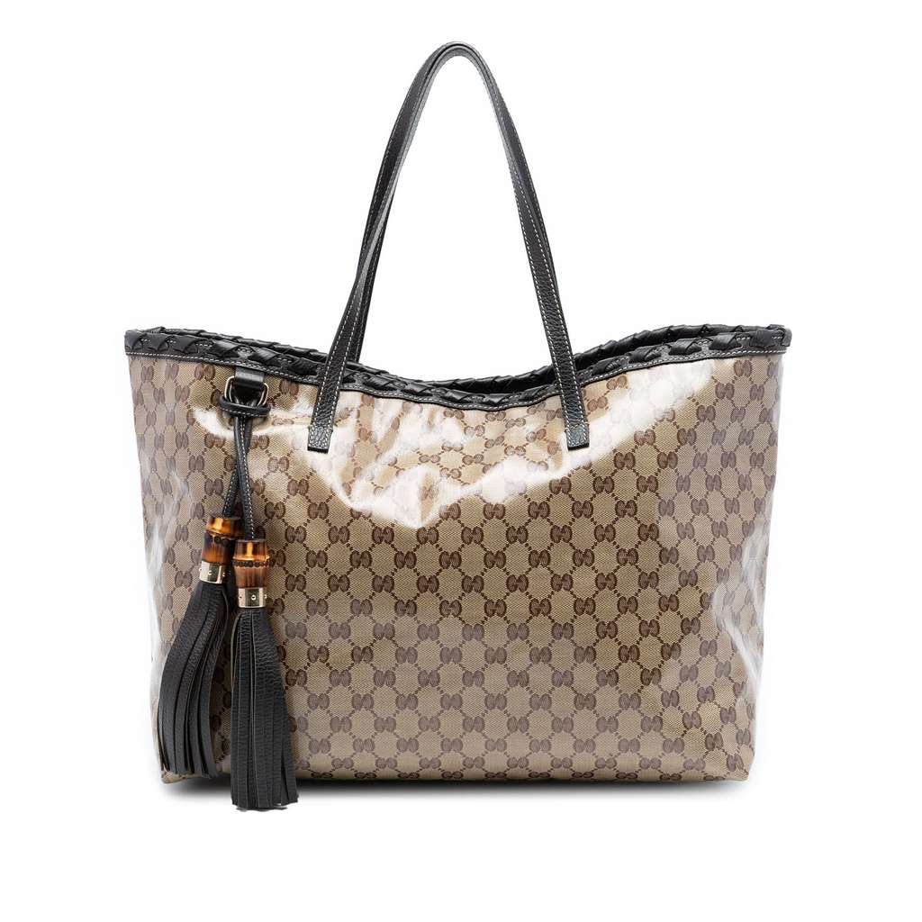 Gucci GG Crystal Peggy Braided Tote