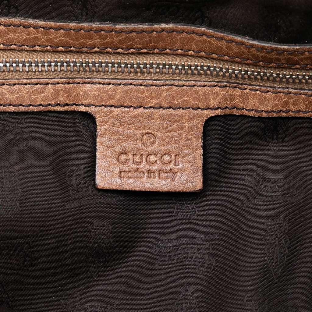 Gucci Medium GG Canvas Bamboo Libeccio Tote - 5