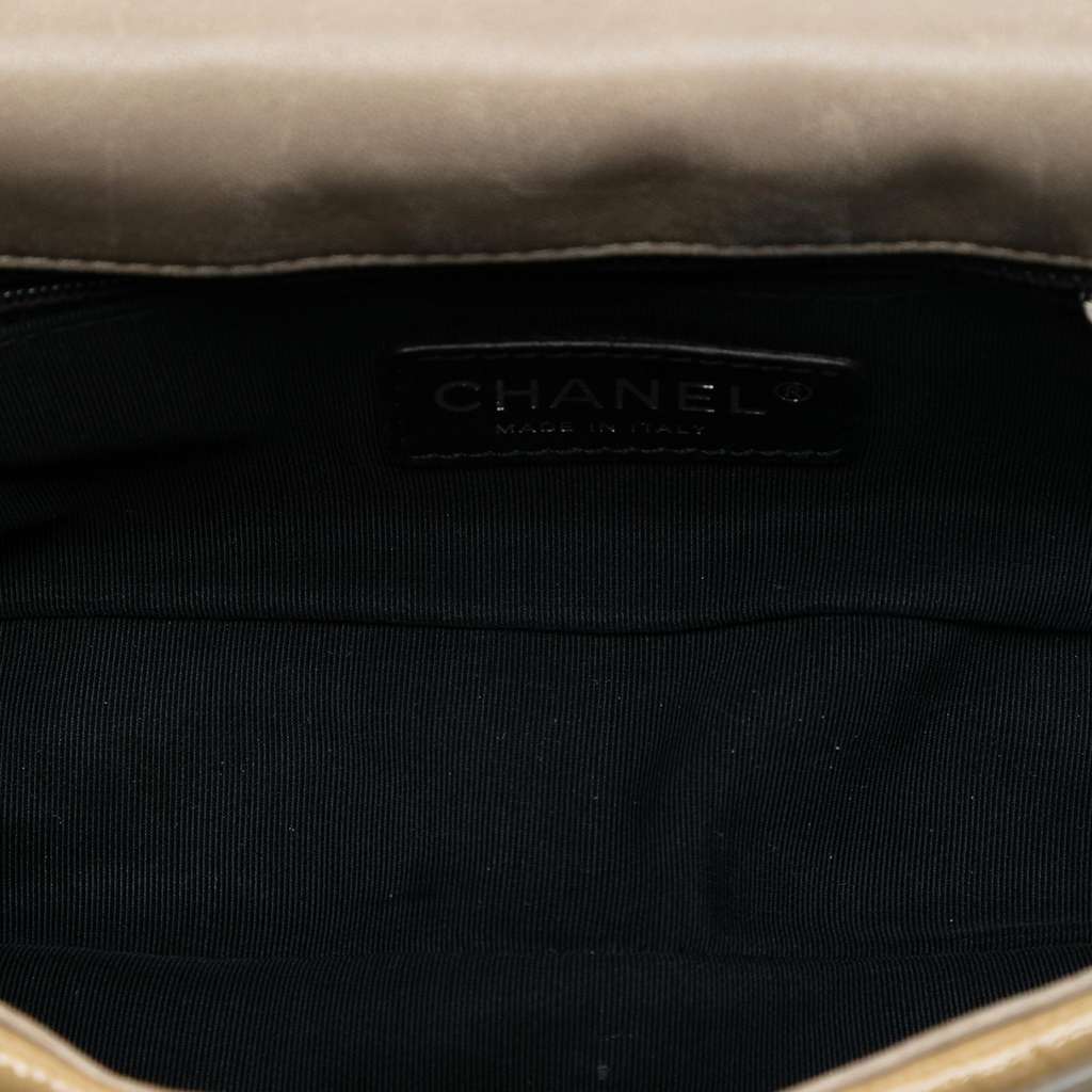 Chanel CC Patent Woven Stitch Full Flap - 4