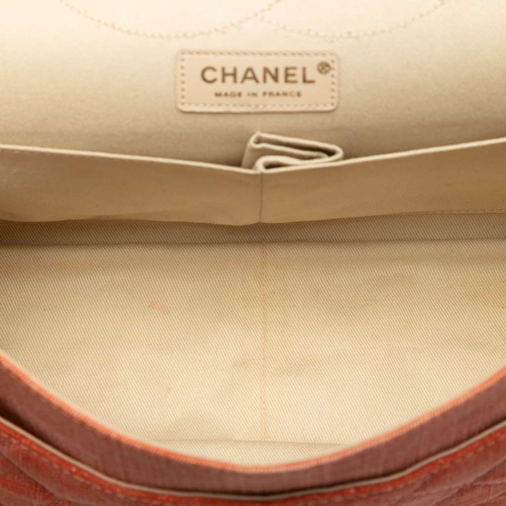 Chanel Tricolor Quilted Denim Reissue 2.55 Double Flap 227 - 4