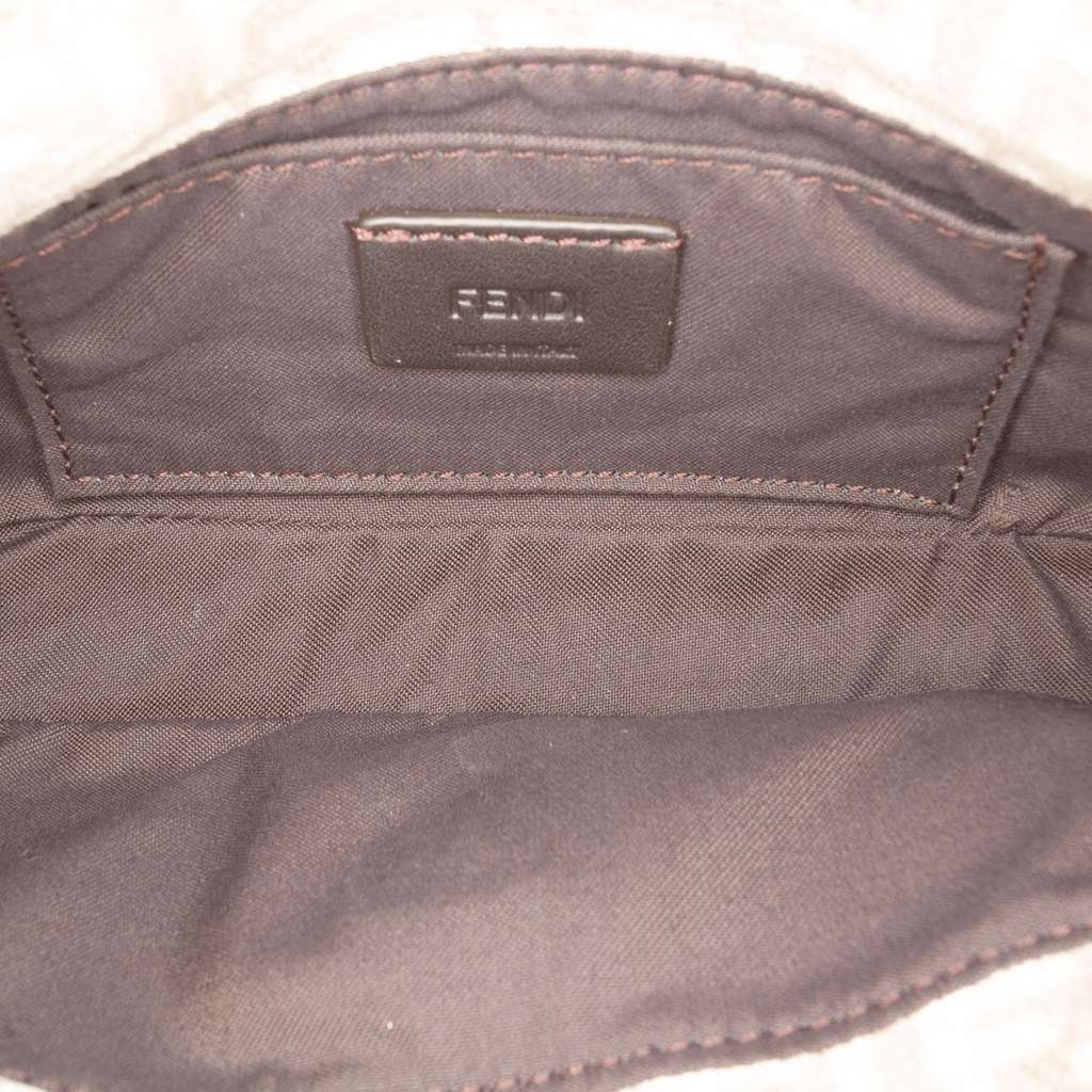 Fendi Zucchino Velvet Baguette Phone Pouch Satchel - 4