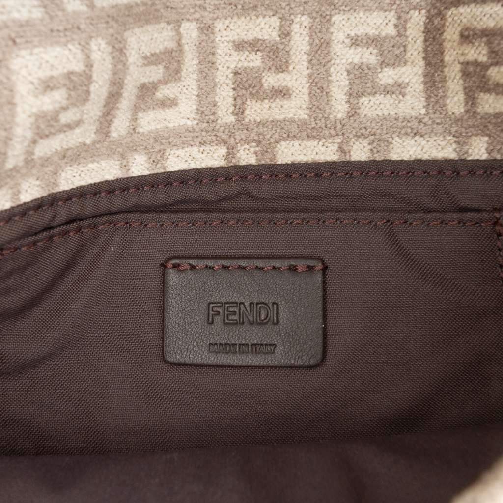 Fendi Zucchino Velvet Baguette Phone Pouch Satchel - 5