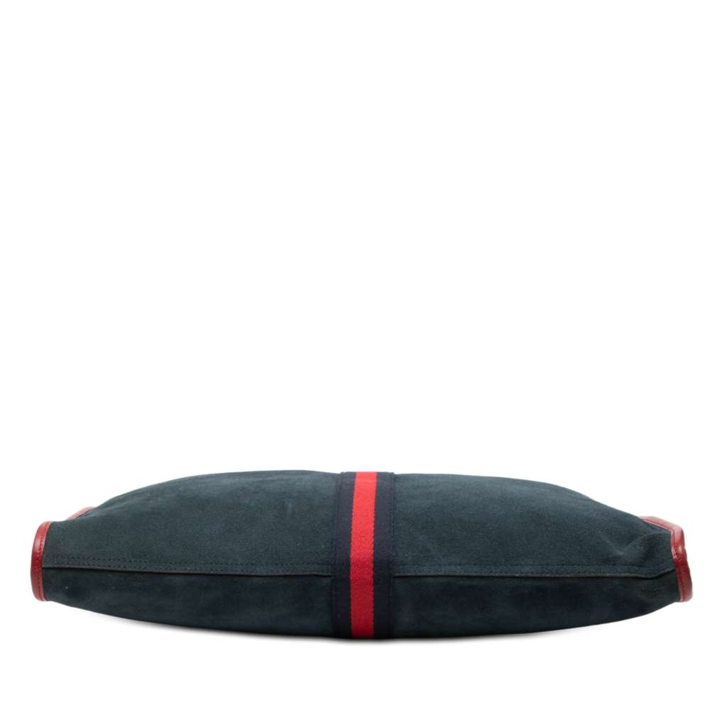 Gucci Large Web Suede Rajah Tote - 3