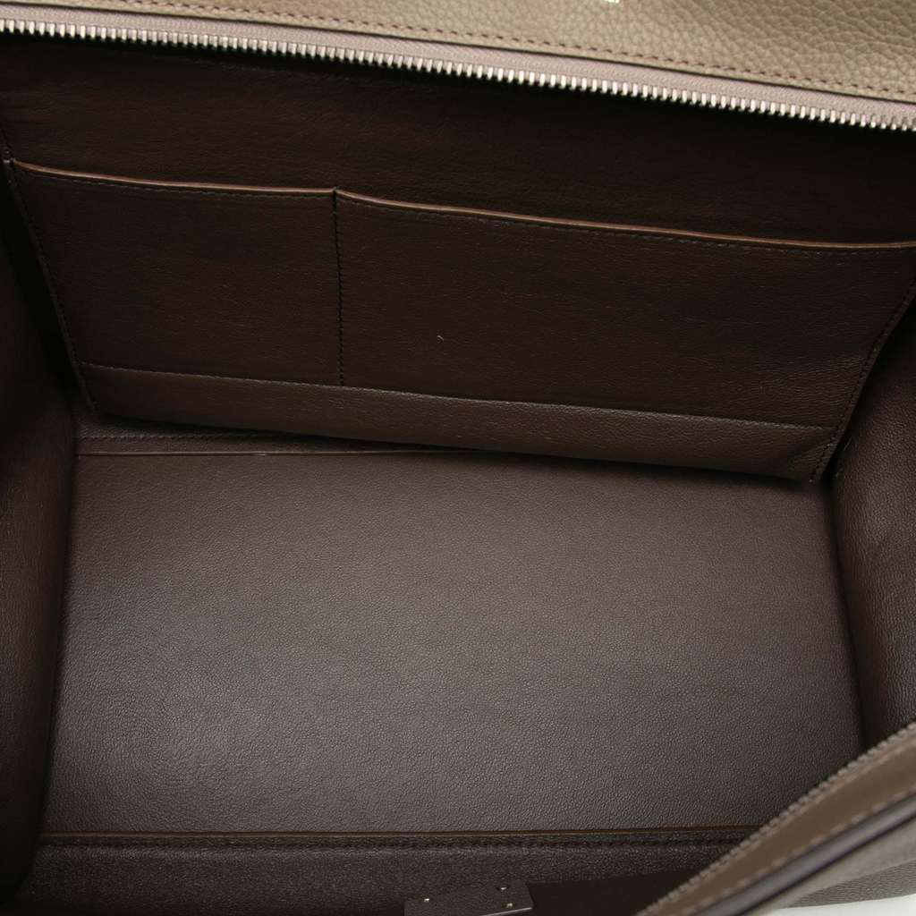 Celine Medium Bicolor Calfskin and Suede Trapeze Satchel - 4