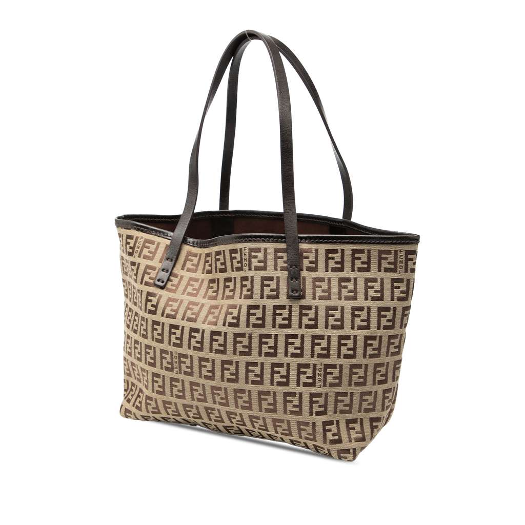 Fendi Mini Zucchino Canvas Roll Tote - 2