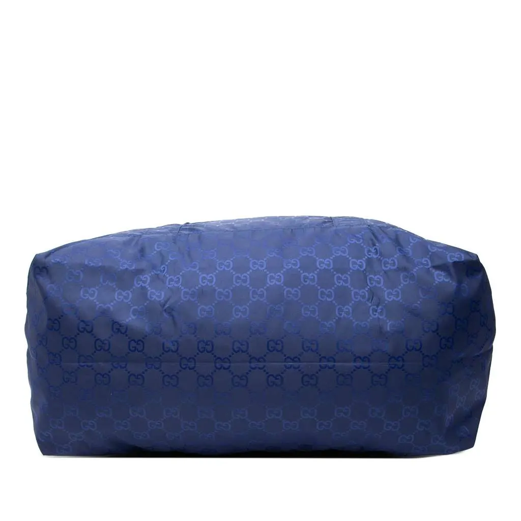 Gucci GG Nylon Teddy Bear Folding Tote Blue Very good - Inside View