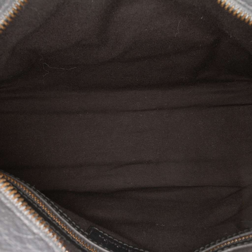 Balenciaga Small Lambskin Motocross Classic City Satchel - 4