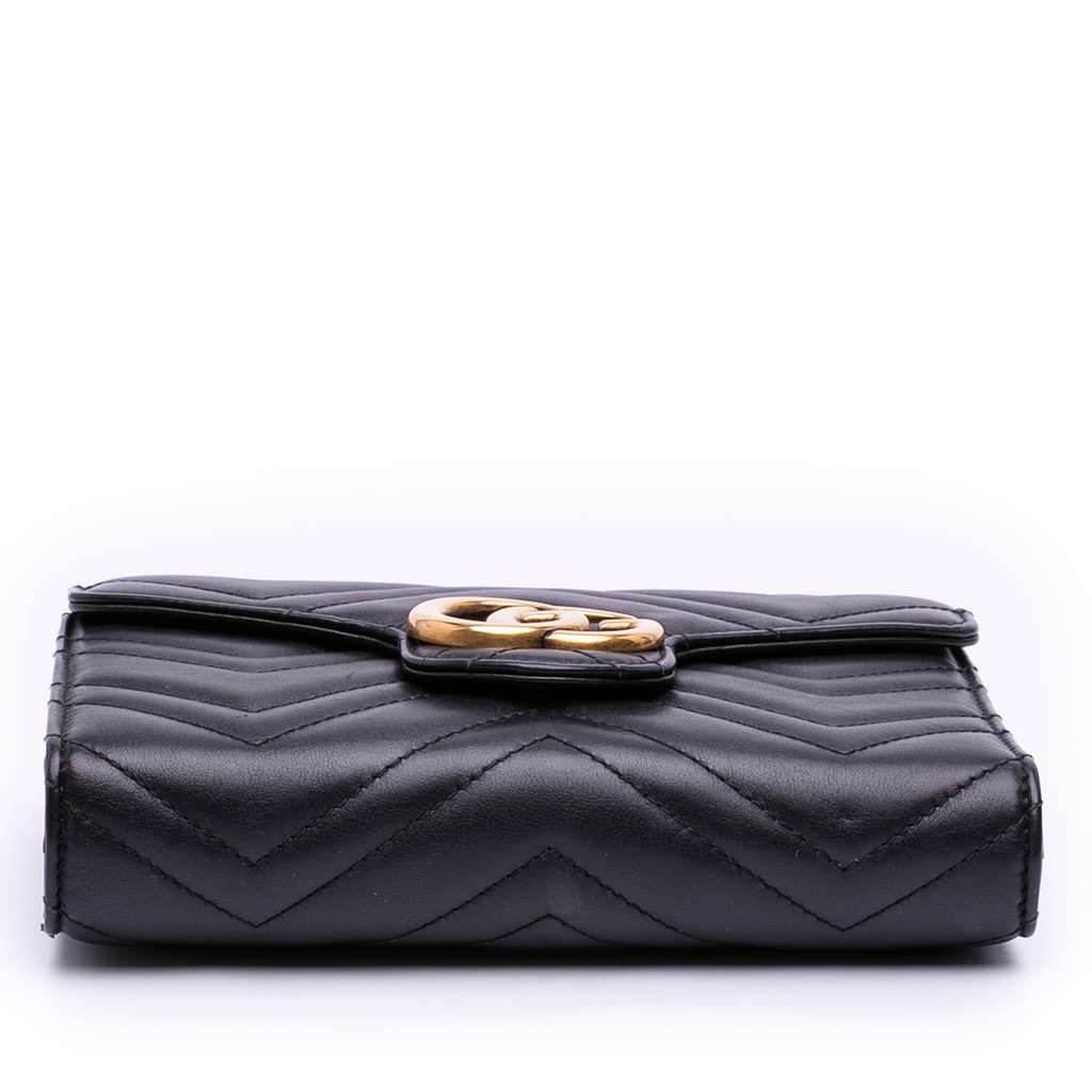 Gucci GG Marmont Matelasse Leather Wallet On Chain - 3