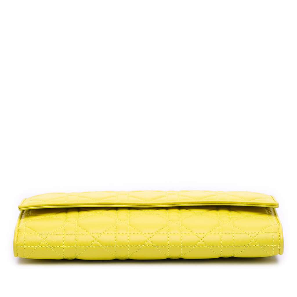 Dior Lambskin Cannage Lady Dior Wallet On Chain - 3