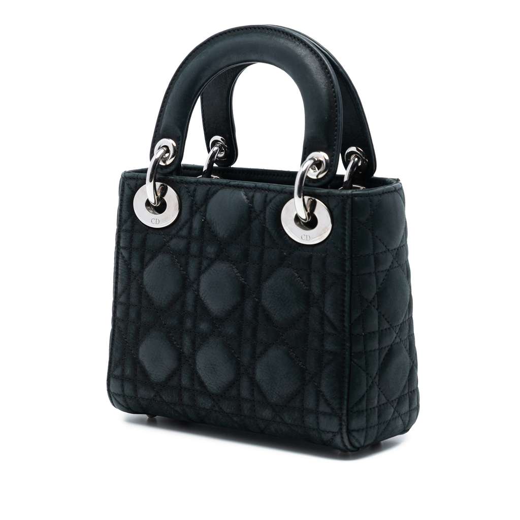 Dior Mini Iridescent Lambskin Cannage Lady Dior - 2