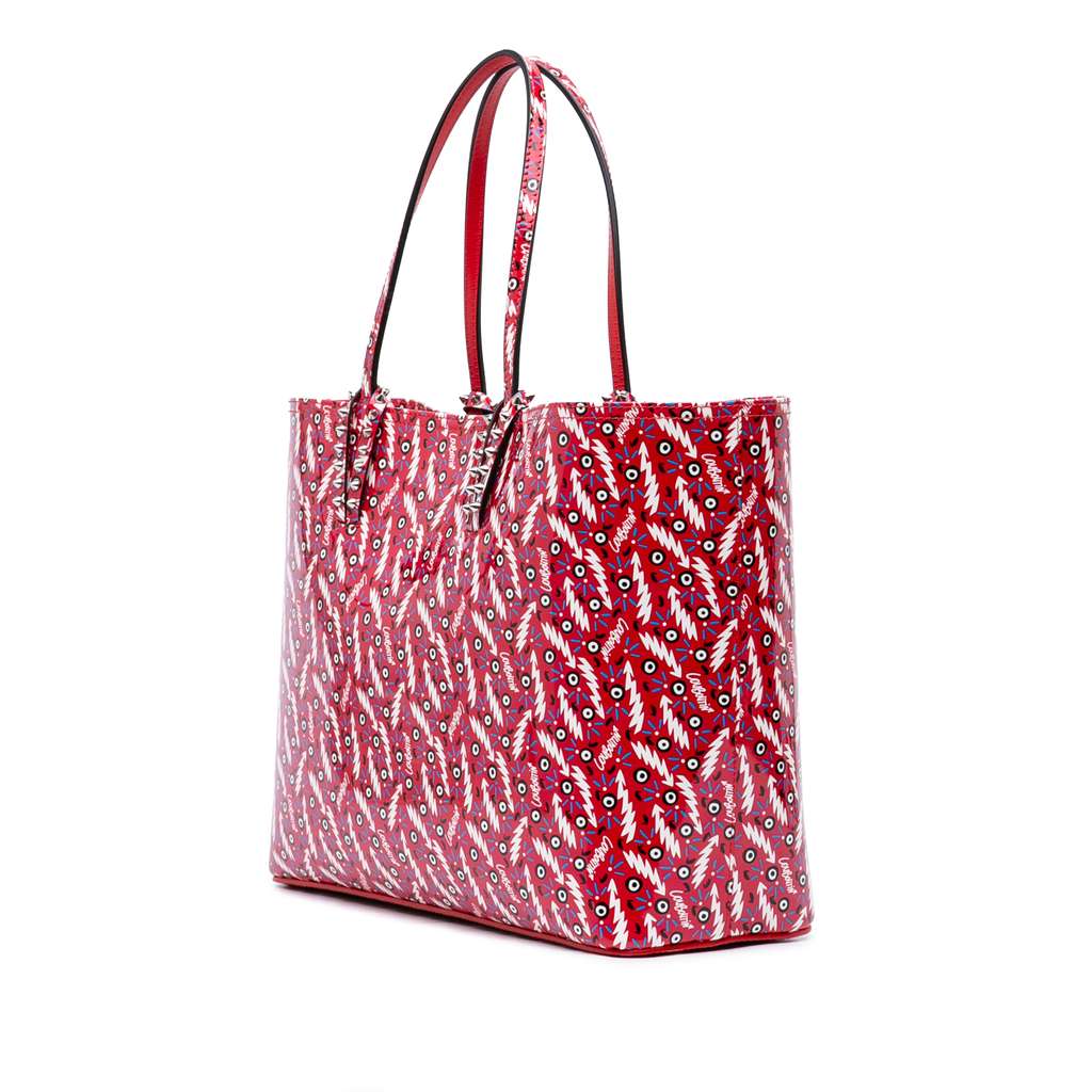 Christian Louboutin Patent Ginzana Print Cabata Tote - 2