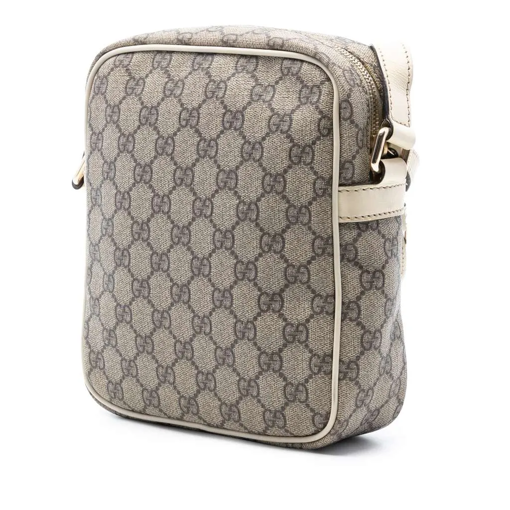 Gucci GG Supreme Crossbody Brown Canvas Good - Back View