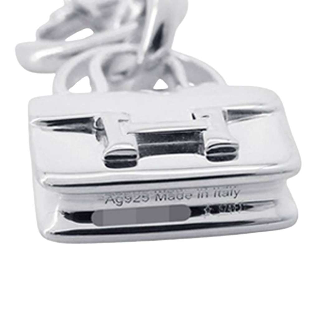 Hermès Sterling Silver Amulettes Constance Necklace - 4