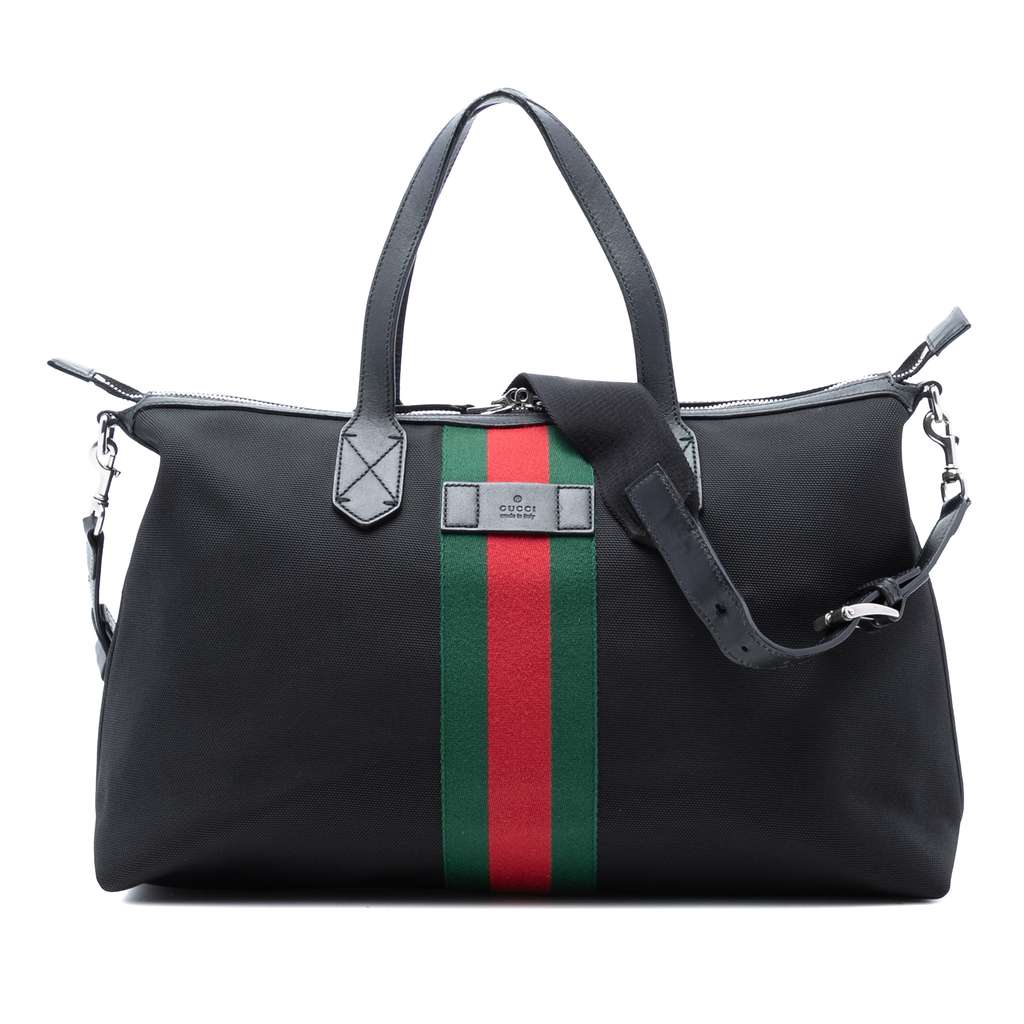 Gucci Techno Canvas Web Travel Bag