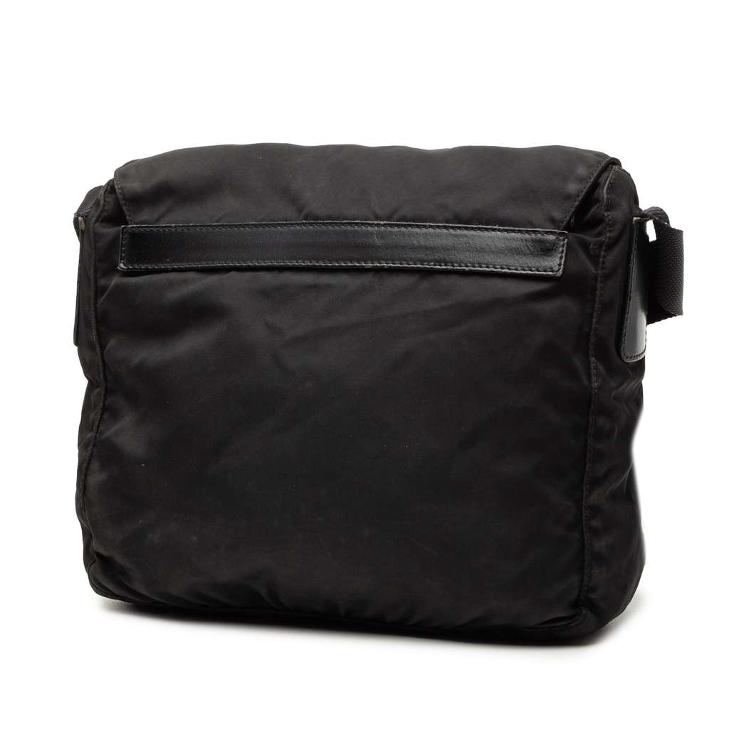 Prada Tessuto Zip Buckle Messenger Bag - 2