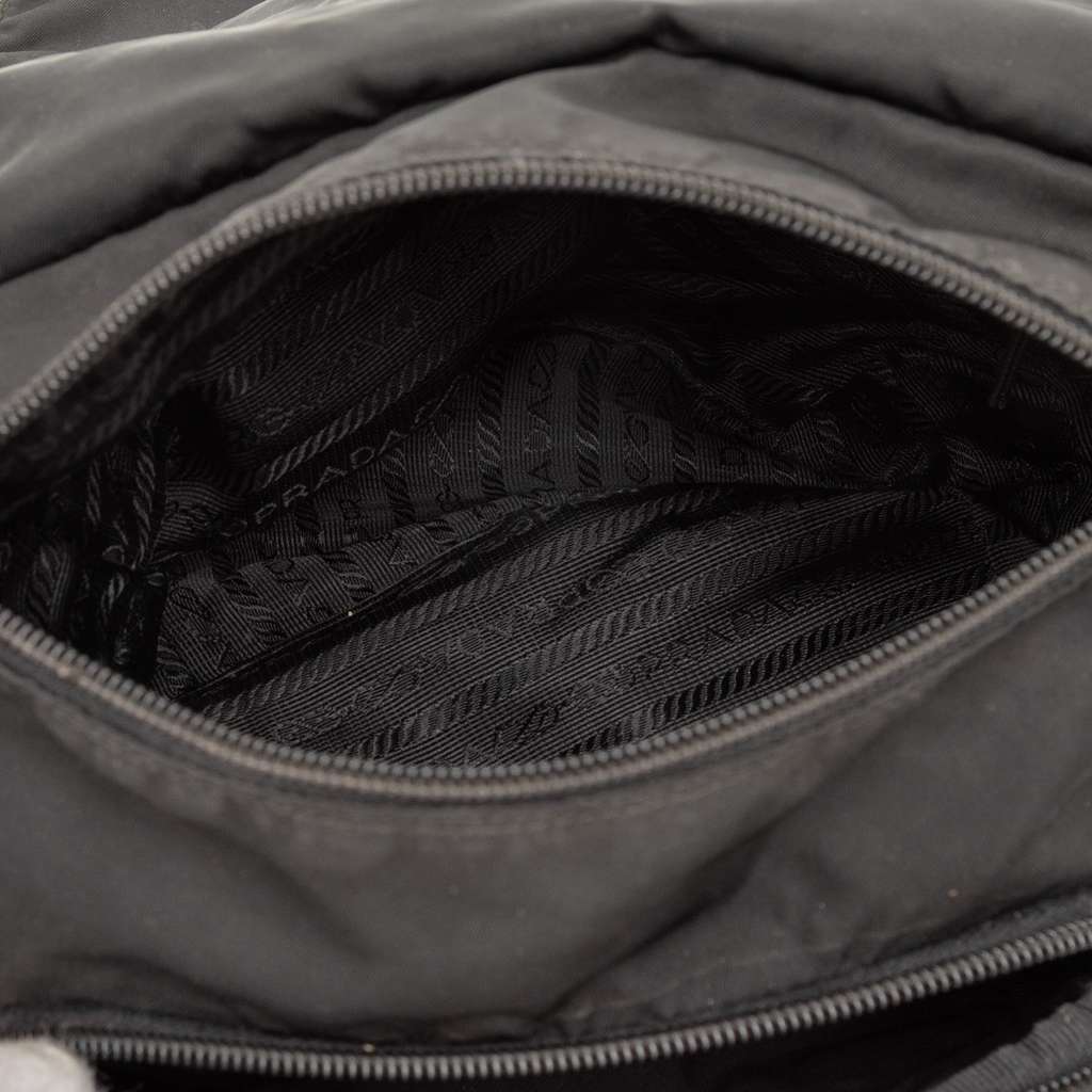Prada Tessuto Zip Buckle Messenger Bag - 4