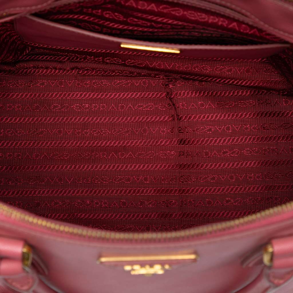 Prada Medium Saffiano Lux Galleria Double Zip Satchel - 4