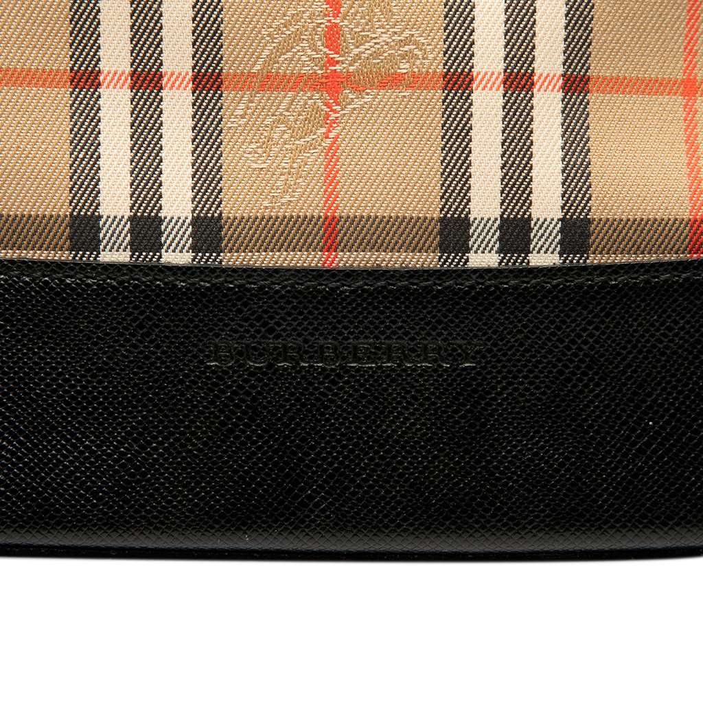 Burberry Haymarket Check Canvas Handbag - 5