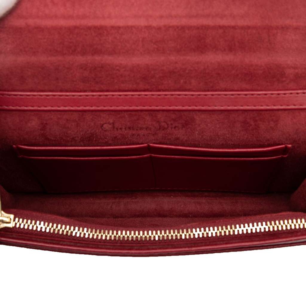 Dior Grained Calfskin Diorama Wallet on Chain - 4