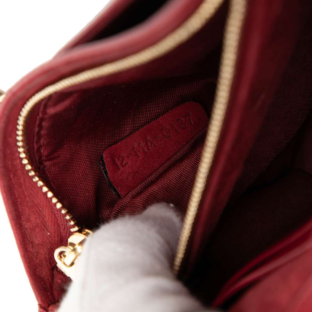 Dior Grained Calfskin Diorama Wallet on Chain - 5