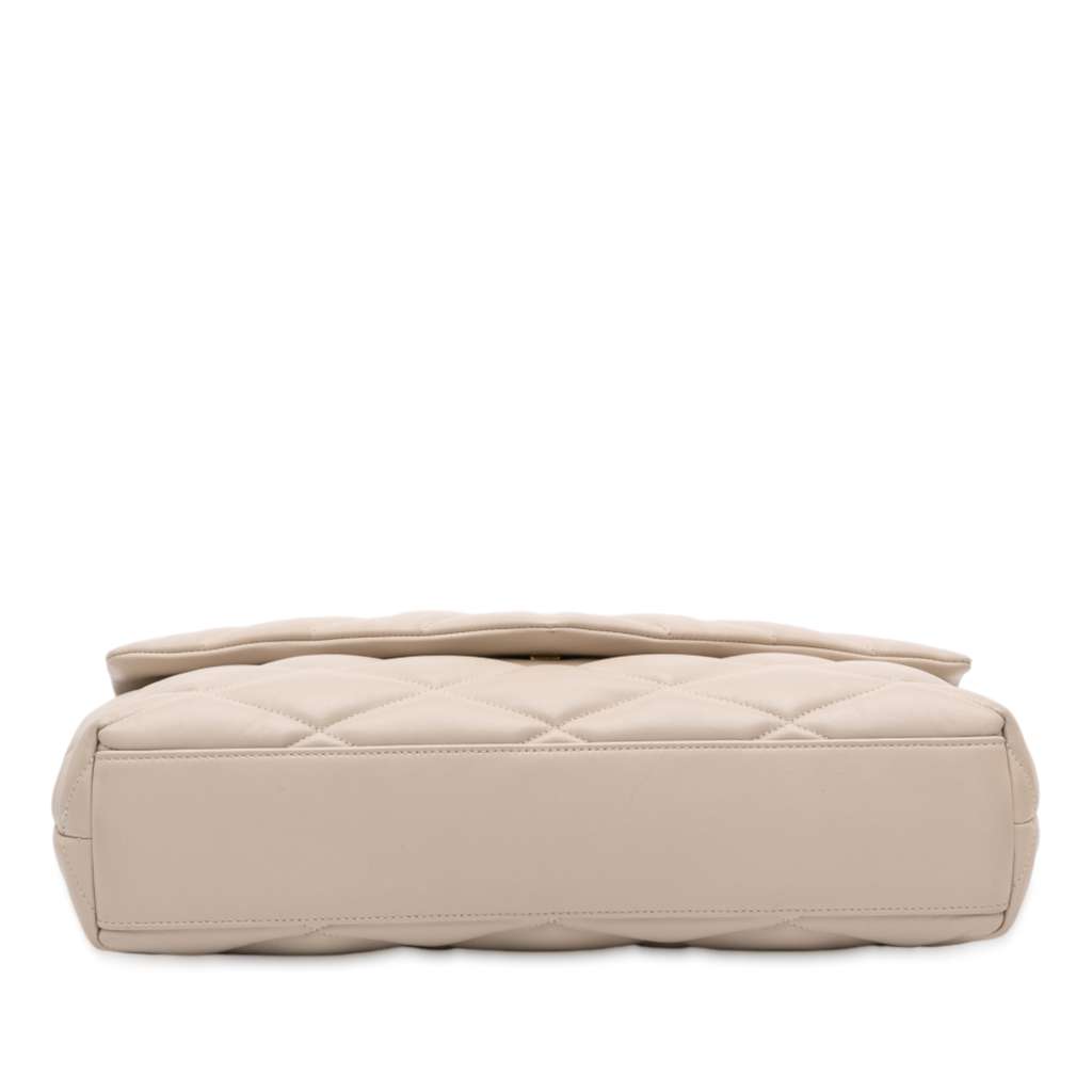 Saint Laurent Large Quilted Lambskin Sade Clutch - 3
