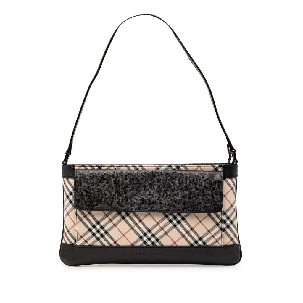 Burberry Nova Check Canvas Shoulder Bag