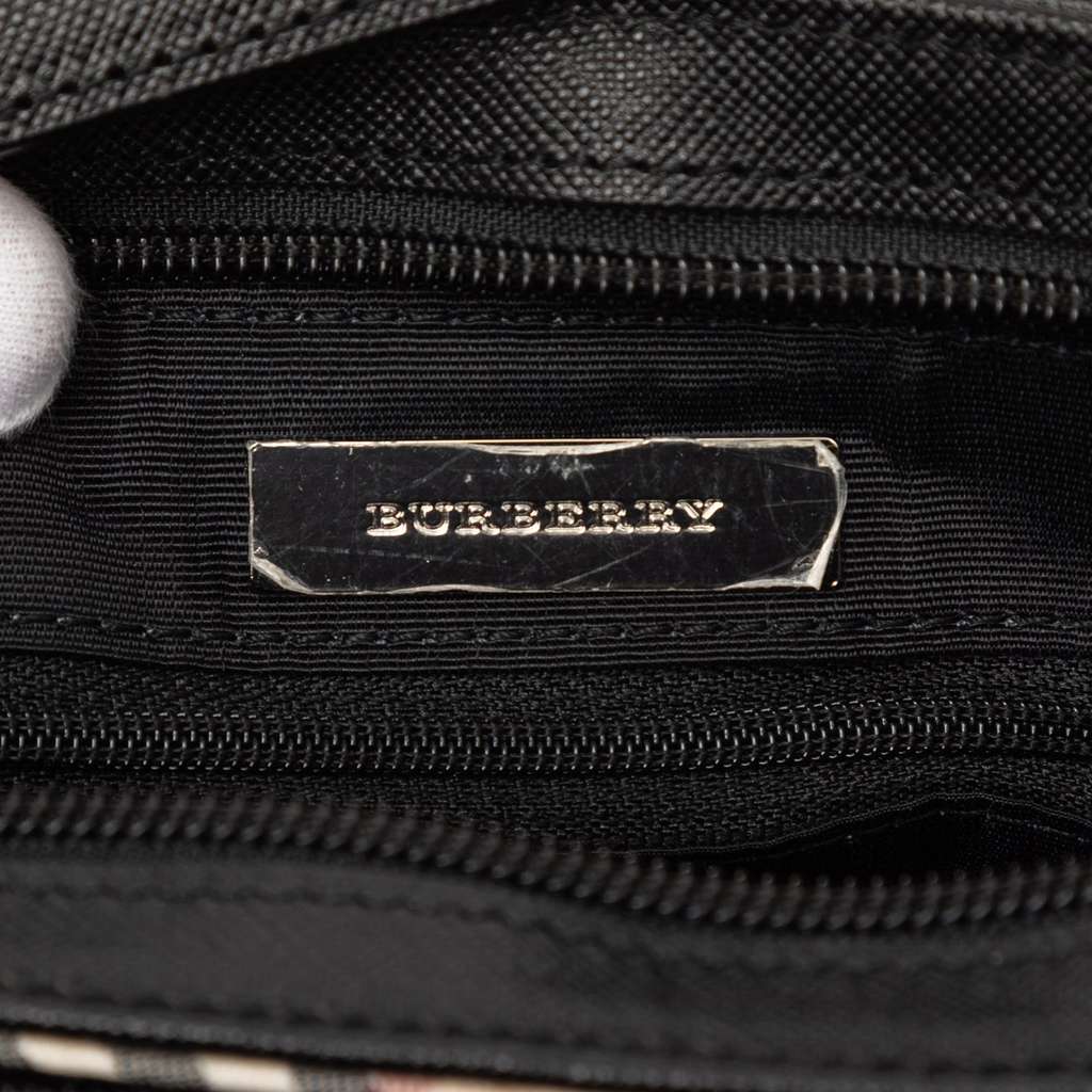 Burberry Nova Check Canvas Shoulder Bag - 5