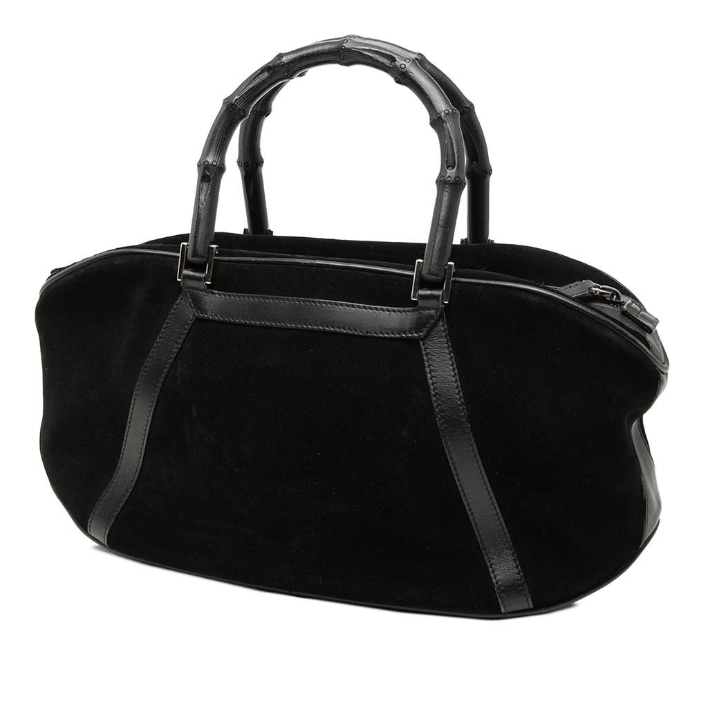 Gucci Bamboo Suede Handbag - 2