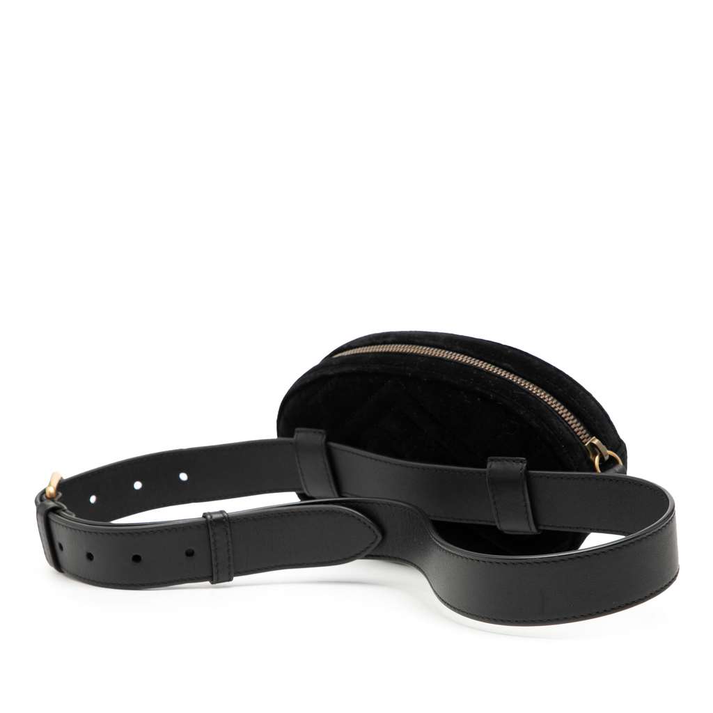 Gucci GG Marmont Matelasse Velvet Belt Bag - 2