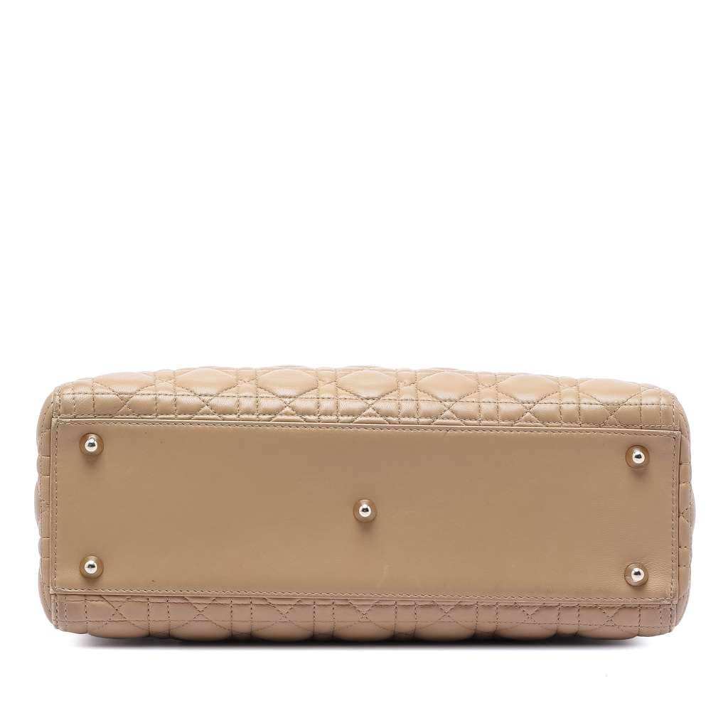 Dior Large Lambskin Cannage Lady Dior - 3