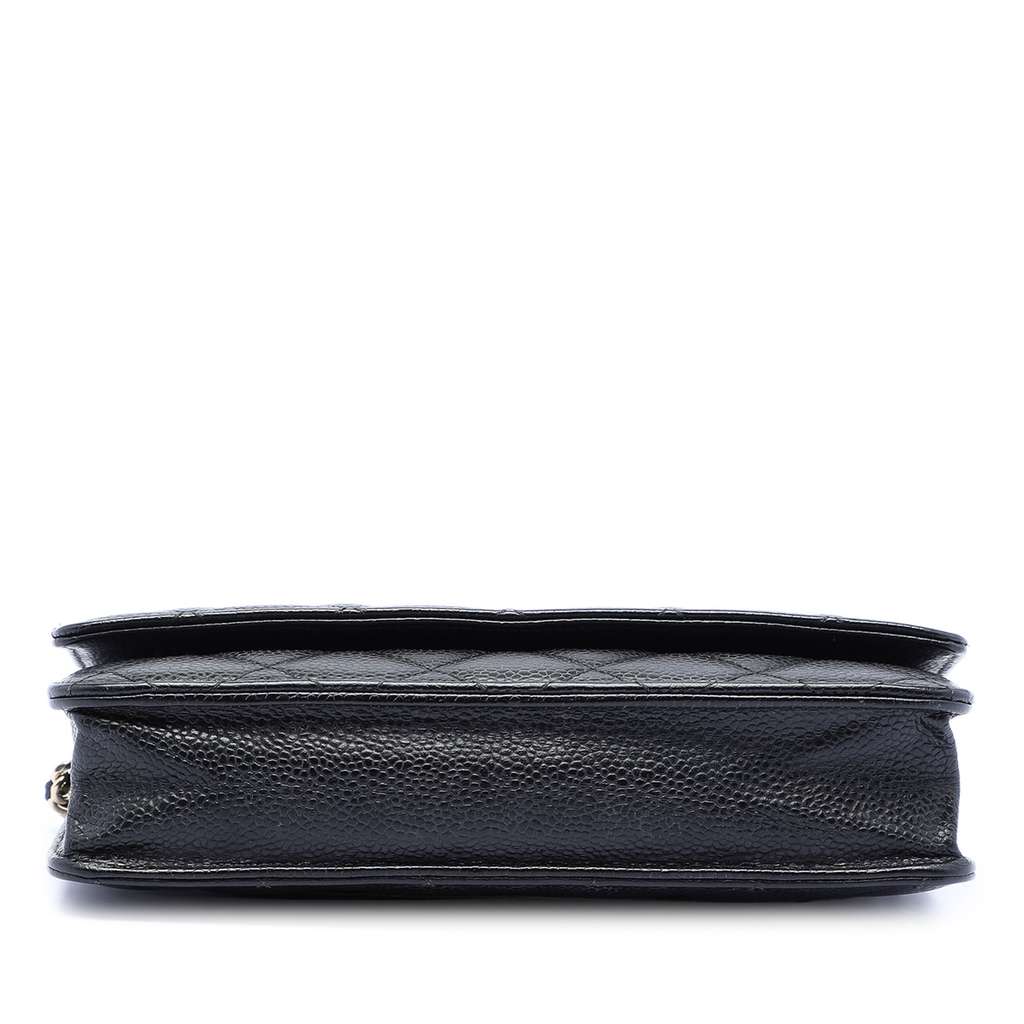 Chanel CC Quilted Caviar Wallet on Chain - 3