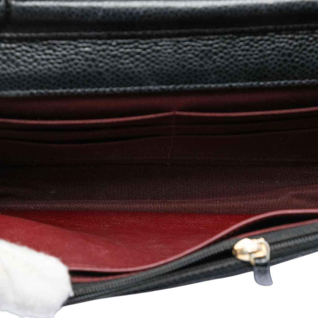 Chanel CC Quilted Caviar Wallet on Chain - 4