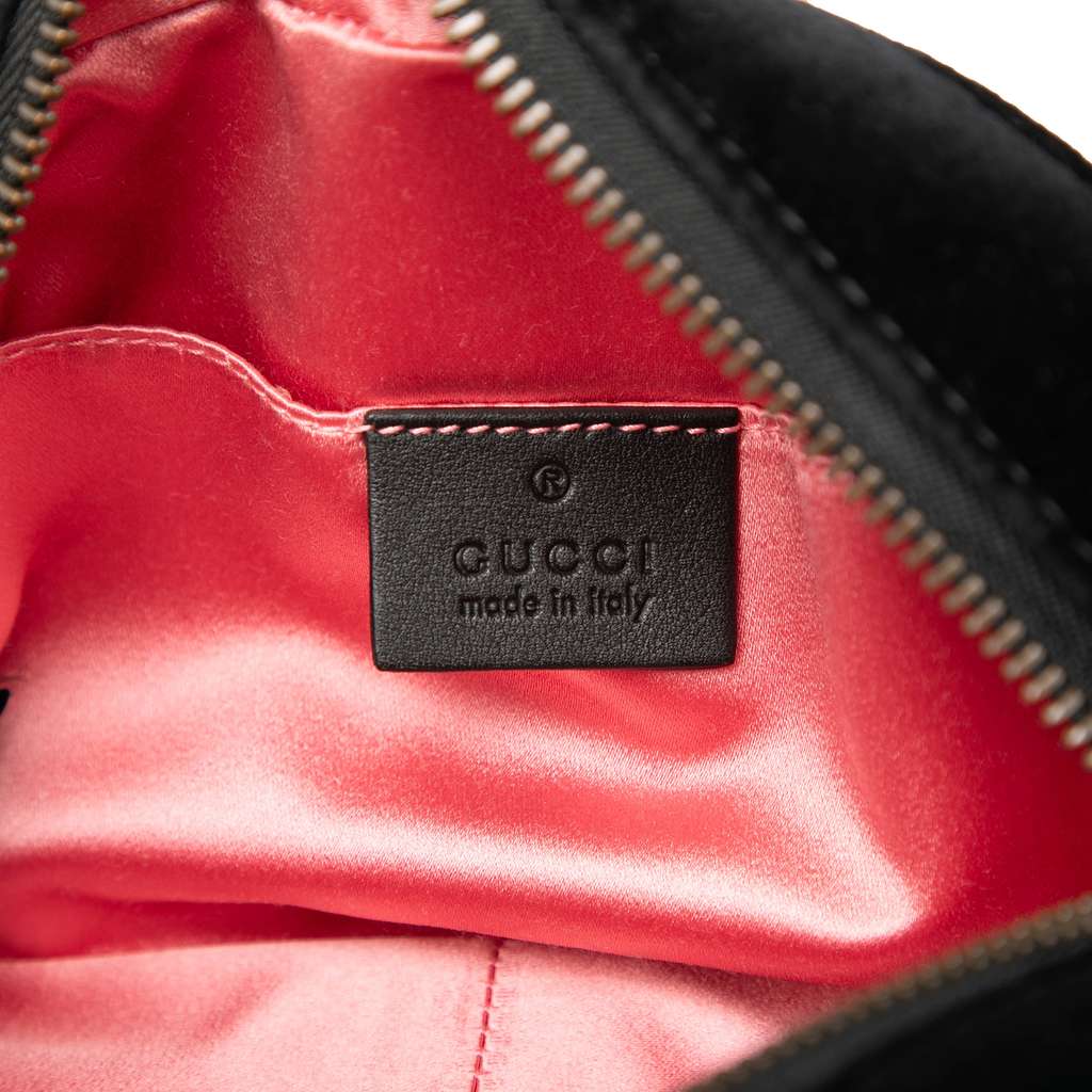 Gucci Mini GG Marmont Crystal Embellished Matelasse Velvet Crossbody - 5