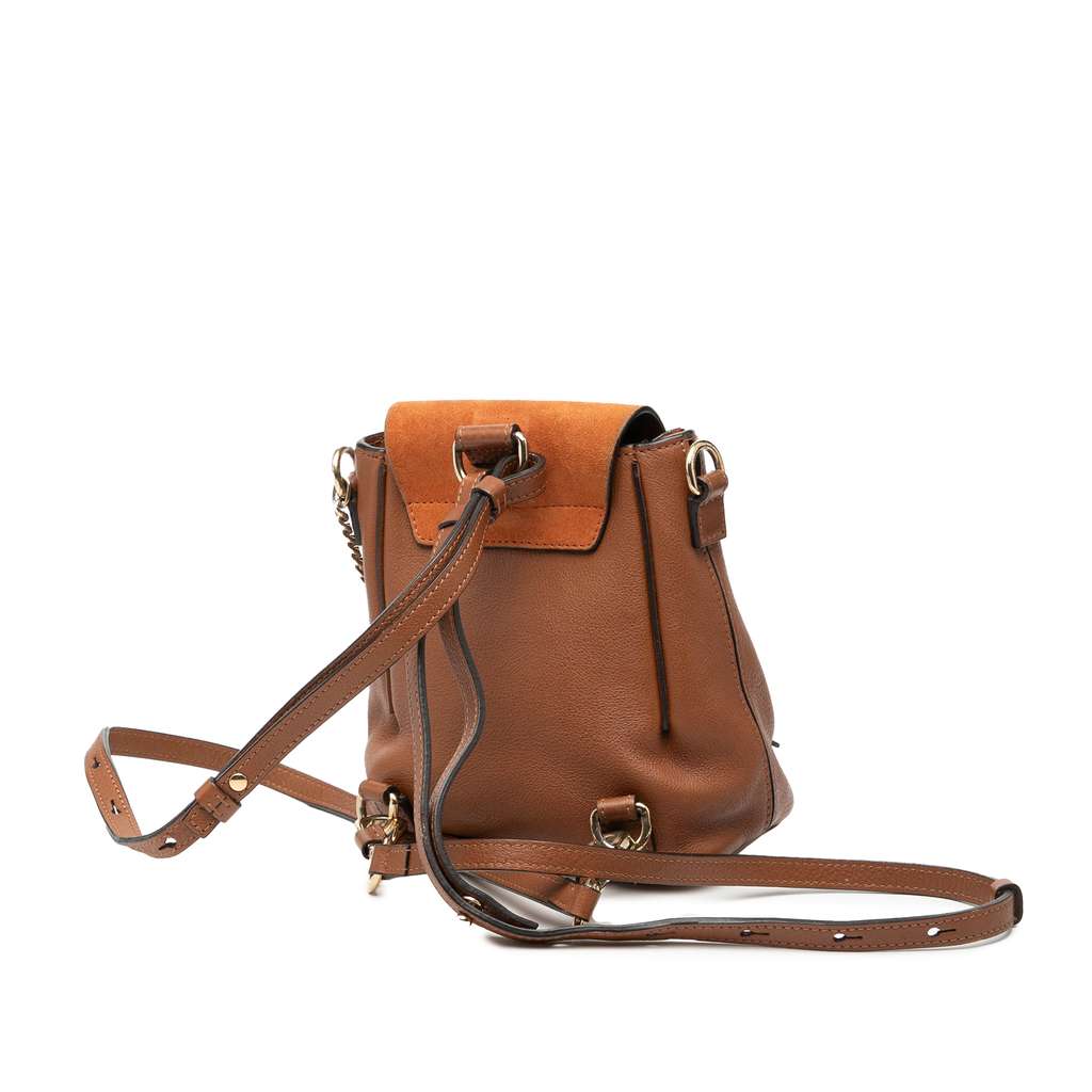 Chloé Mini Calfskin and Suede Faye Backpack - 2