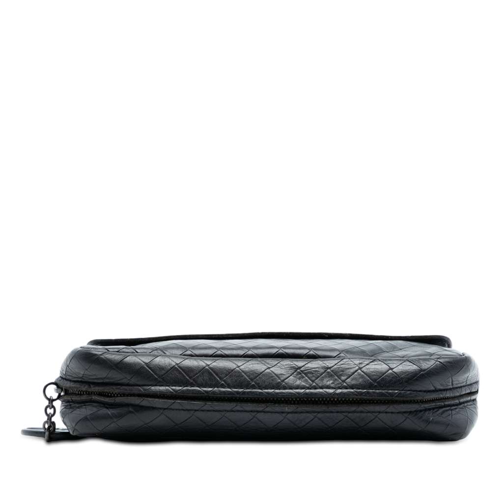 Bottega Veneta Small Calfskin Intrecciomirage Chain Flap Crossbody - 3